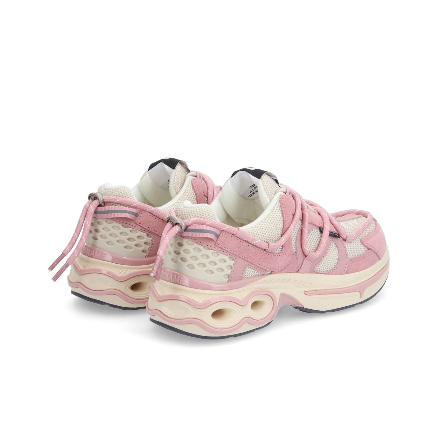 WILLO RUNNER W - MESH/SUEDE - BLANC CASSE/ROSE